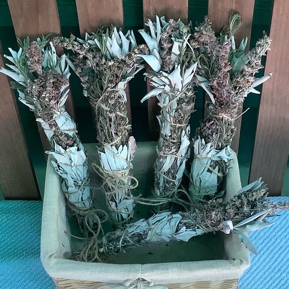Sage w Lavender. 1 Stick. 12”x 1”. Organic. - Picture 9 of 12